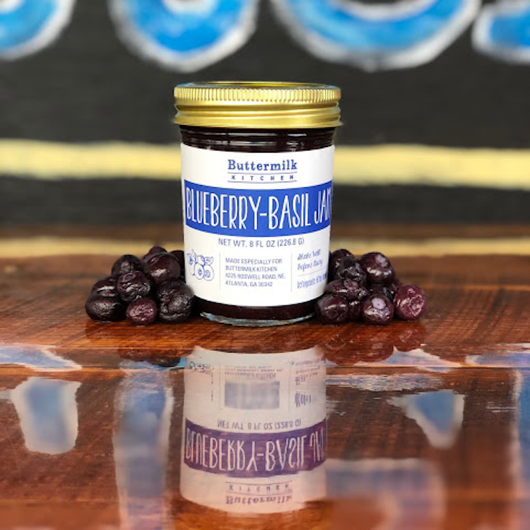 Picture of buttermilk kitchen's blueberry-basil jam